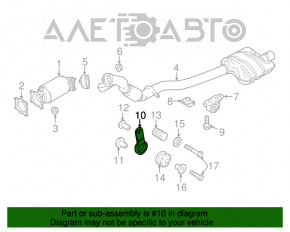 Suportul conductei de admisie frontală Audi A6 C7 16-18 restilizat 2.0