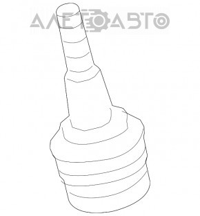 Rulmentul sferic frontal stânga Audi A4 B8 08-16 are manșonul rupt.