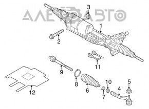 Capăt de direcție dreapta Audi Q5 8R 13-17 nou aftermarket