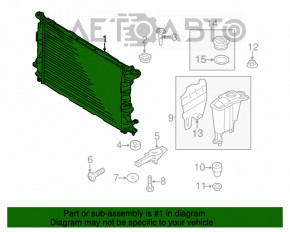 Интеркулер Audi Q5 8R 13-17 3.0 tfsi OEM