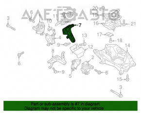 Suport motor dreapta pentru Audi Q5 8R 13-17 3.0 tfsi, nou, original OEM