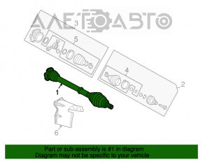 Axul cu roți față stânga Audi Q5 8R 13-17 2.0T, 3.0 tfsi, hibrid