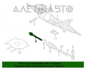 Bară de direcție stânga Audi Q5 8R 13-17 nou OEM original