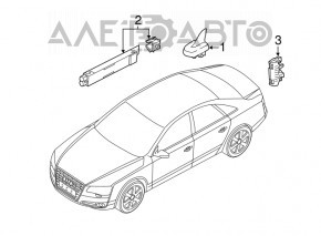 Antena aripă Audi A8/S8 11-18