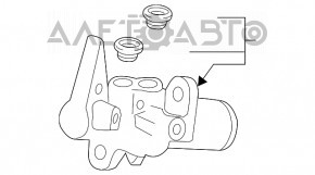 Cilindrul principal de frână cu rezervor Audi A4 B8 08-12 pre-restilizare