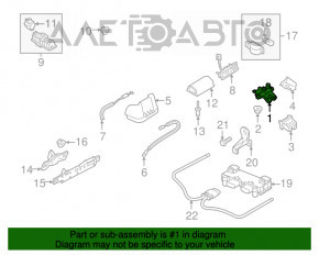 Blocare capac portbagaj Audi A3 8V 15-20