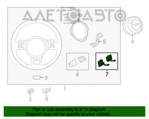 Volanul stâng al Audi A3 8V 15-18