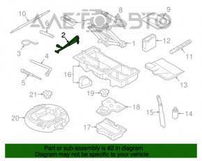 Manerul cricului Audi A5 F5 17-