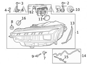 Blocul de control al farurilor LED Audi Q5 80A 21-