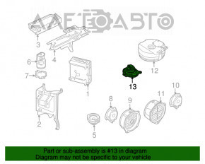 Difuzorul din tavanul din spate dreapta Audi Q7 4L 10-15 BOSE