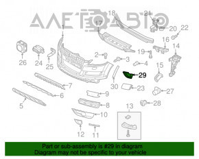 Conducta de aer frontal dreapta Audi Q7 4L 10-15