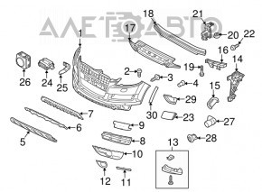 Conducta de aer frontal dreapta Audi Q7 4L 10-15