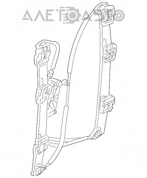 Geam electric cu motor fata dreapta Audi Q7 4L 10-15