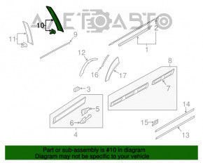 Capac usa laterala dreapta spate Audi Q7 4L 10-15 inainte