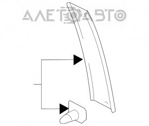 Capacul ușii laterale din spate dreapta Audi Q7 4L 10-15