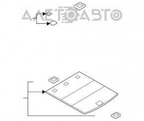 Capacitatea portbagajului Audi Q7 4L 10-15 pentru al doilea rând de scaune