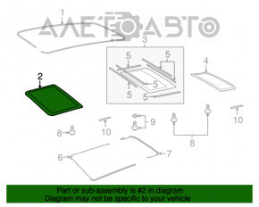 Geamul panoramic al Audi Q7 4L 10-15