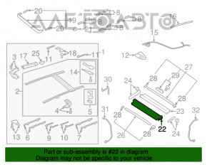 Perdeaua portbagajului Audi Q7 4L 10-15