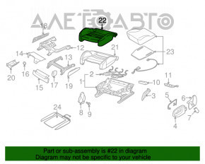 Водительское сидение Audi Q7 4L 10-15 кожа