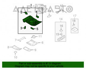 Plafonul de iluminare frontal pentru Audi Q7 4L 10-15