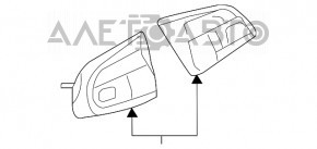 Butonul de control de pe volanul drept Audi Q5 8R 13-17 tip-1