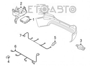 Montarea bumperului frontal pentru Audi Q7 4L 10-15 cu senzori de parcare, faruri de ceață și semnalizatoare