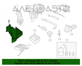 Пенопласт под домкрат Audi Q7 4L 10-15