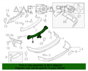 Amplificatorul pentru bara spate Audi Q7 4L 10-15 pentru carlig de remorcare