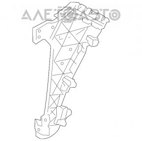 Suportul pentru bara de protecție față, aripa stângă Audi Q7 4L 10-15, nou, original OEM.