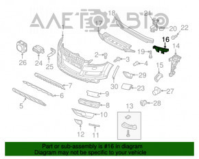 Suport bara fata stanga sub far Audi Q7 4L 10-15 nou original OEM