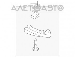 Bara de noroi din față dreapta Audi Q7 4L 10-15 nouă OEM originală