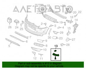 Bara de noroi din față dreapta Audi Q7 4L 10-15 nouă OEM originală