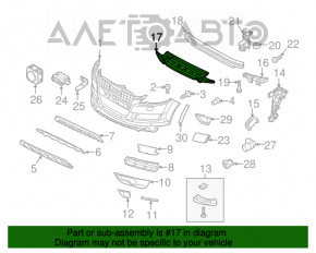 Absorbantul de bara fata Audi Q7 4L 10-15 nou OEM original