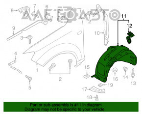 Bara de protecție față stânga Audi Q7 4L 10-15 nouă OEM originală