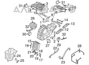 Tubul de aer condiționat pentru Audi Q7 4L 10-15