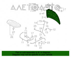 Capota goală Audi Q7 4L 10-15 din aluminiu, neagră LC9X, bare