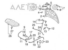 Capota goală Audi Q7 4L 10-15 nouă OEM originală