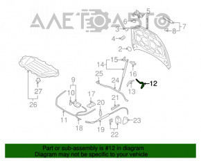 Capota stângă a motorului Audi Q7 4L 10-15, nouă, originală OEM