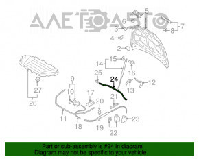 Garnitura capacului portbagajului spate Audi Q7 4L 10-15