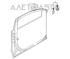 Дверь голая передняя левая Audi Q7 4L 10-15