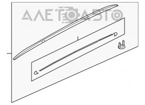 Balustrade longitudinale Audi Q7 4L 10-15 crom