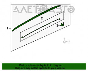 Balustrade longitudinale Audi Q7 4L 10-15 crom