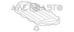 Izolarea capotei Audi Q7 4L 10-15 se desprinde.