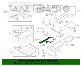 Capac portbagaj Audi Q7 4L 10-15