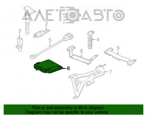 Blocul ECU al calculatorului motorului Audi Q7 4L 10-15 3.0T