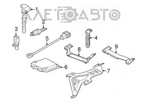 Blocul ECU al calculatorului motorului Audi Q7 4L 10-15 3.0T