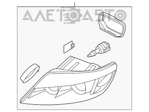 Far stânga față completă Audi Q7 4L 10-15 xenon