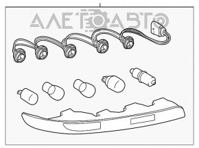 Lampa spate stânga a barei Audi Q7 4L 10-15 nouă neoriginală AND