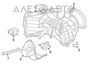 Motorul ventilatorului de încălzire Audi Q7 4L 10-15 AVA