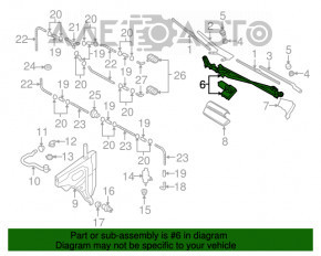 Trapezul de curățare a parbrizului cu motor pentru Audi Q7 4L 10-15